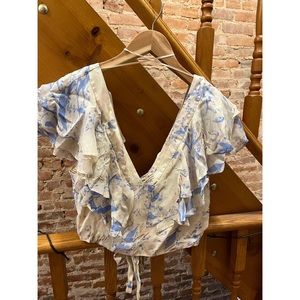 Free People Cropped Blouse